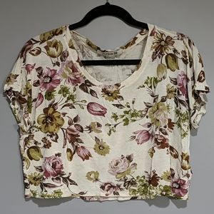 Forever 21 floral crop top